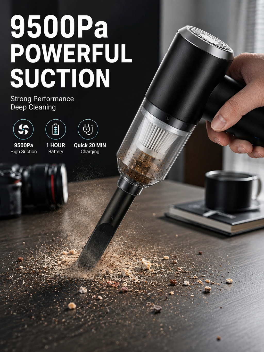 3-in-1 Portable Car Vacuum Cleaner with Blower by BuyLieve