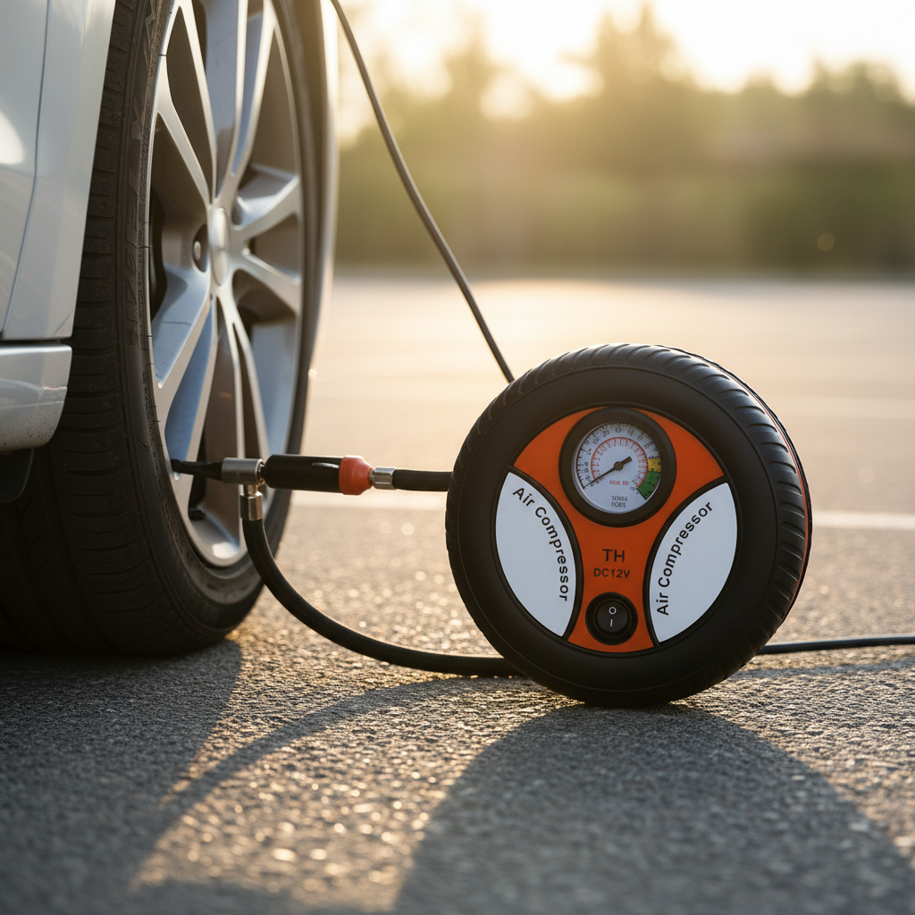 Automatic Car Air Compressor - Square