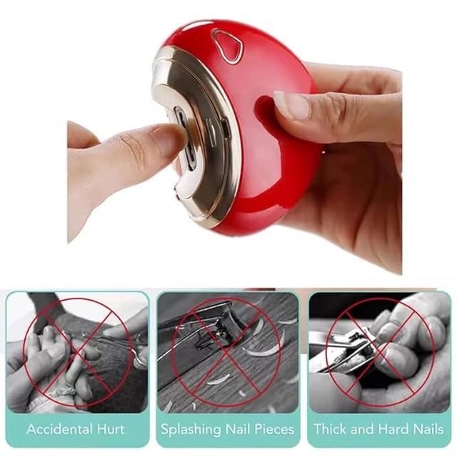 Electric Nail Clipper with Light & 2 Speeds