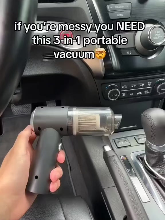 3-in-1 Portable Car Vacuum Cleaner with Blower by BuyLieve